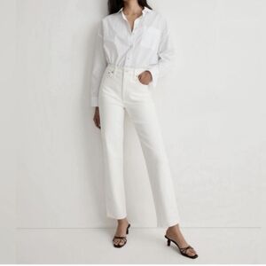 MADEWELL The Perfect Vintage Jean Size 32 White/Ivory